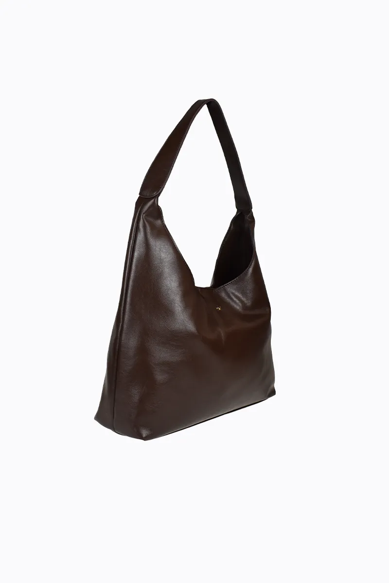 PETA   JAIN - Jami Slouch Tote in Chocolate Crinkle/Gold