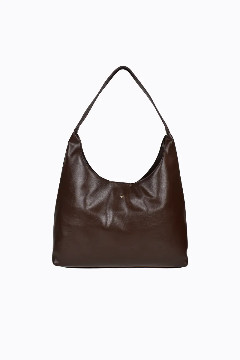 PETA   JAIN - Jami Slouch Tote in Chocolate Crinkle/Gold
