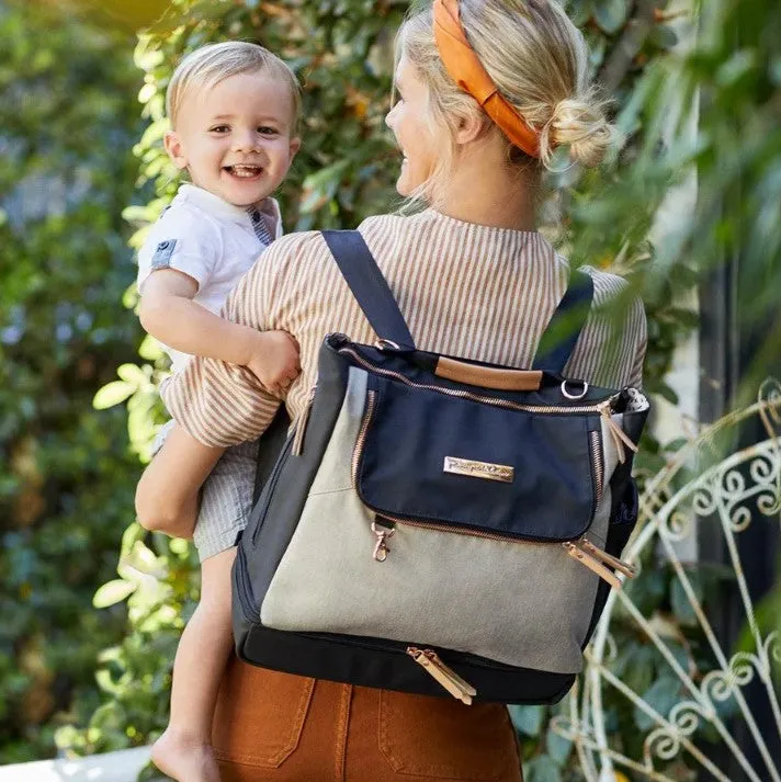 Petunia Pickle Bottom Pivot Backpack - Sand / Black