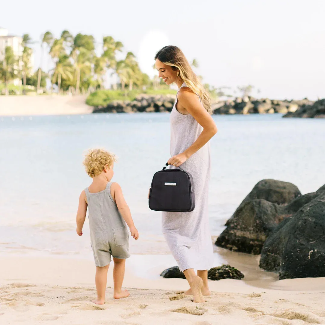 Petunia Pickle Bottom Tandem Bottle & Lunch Tote - Carbon Cable Stitch