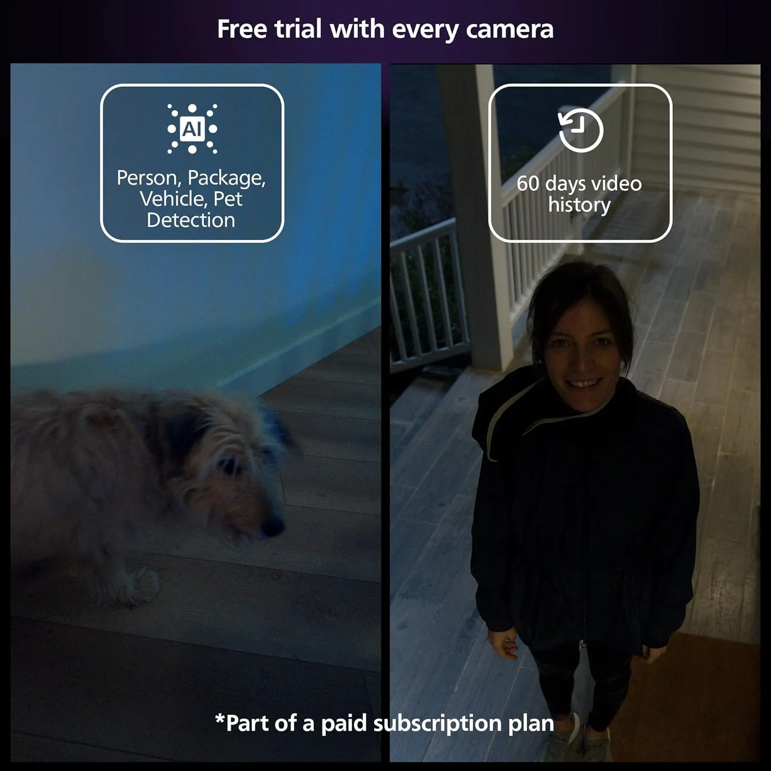 Philips Hue Secure Battery-Powered Smart Home Security Camera, White - 2 Pack - 1080P HD Video - Night Vision - Motion Detection - Two-Way Talk - Indoor/Outdoor - Weatherproof - Works with Hue App