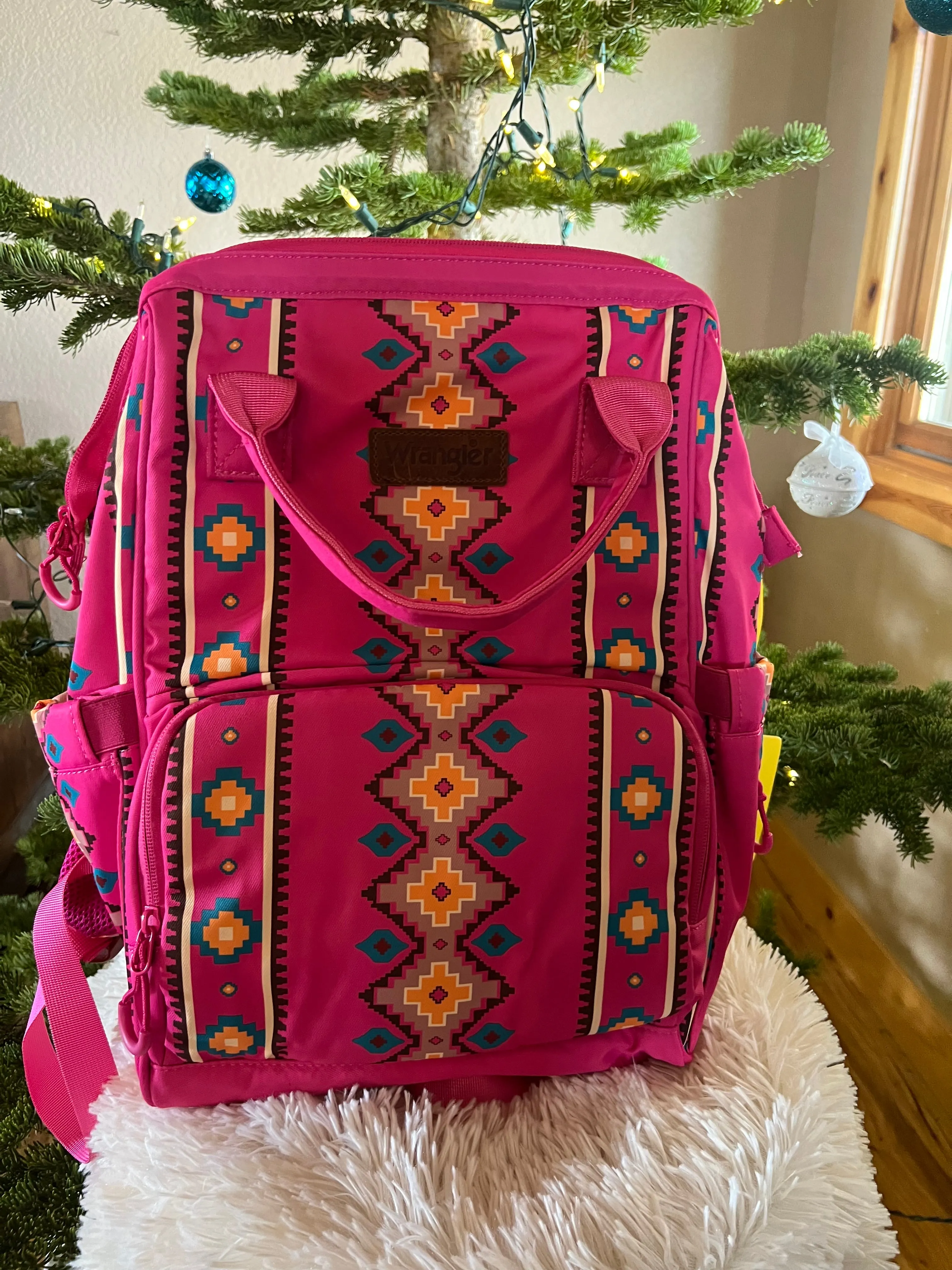 Pink Aztec Backpack