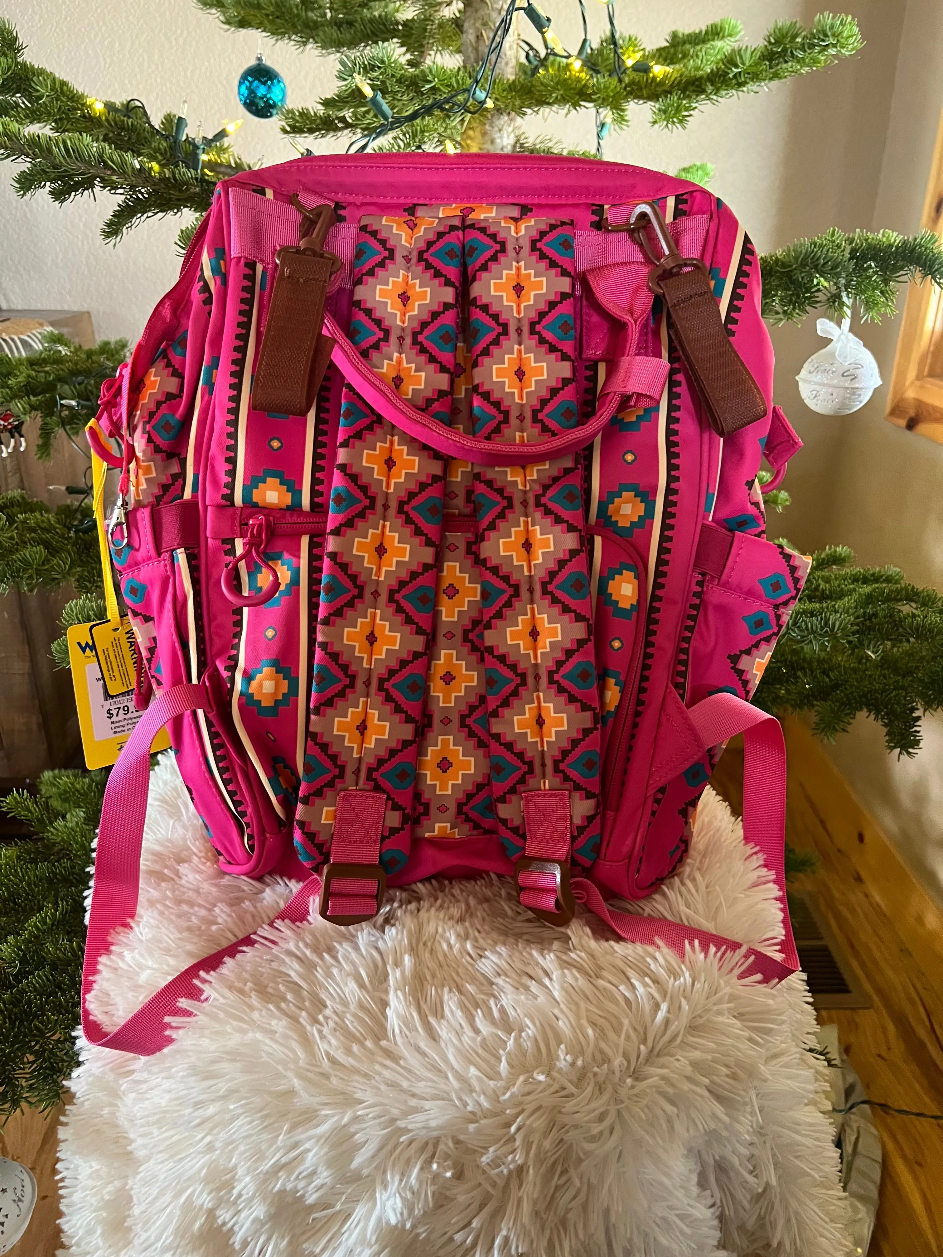 Pink Aztec Backpack