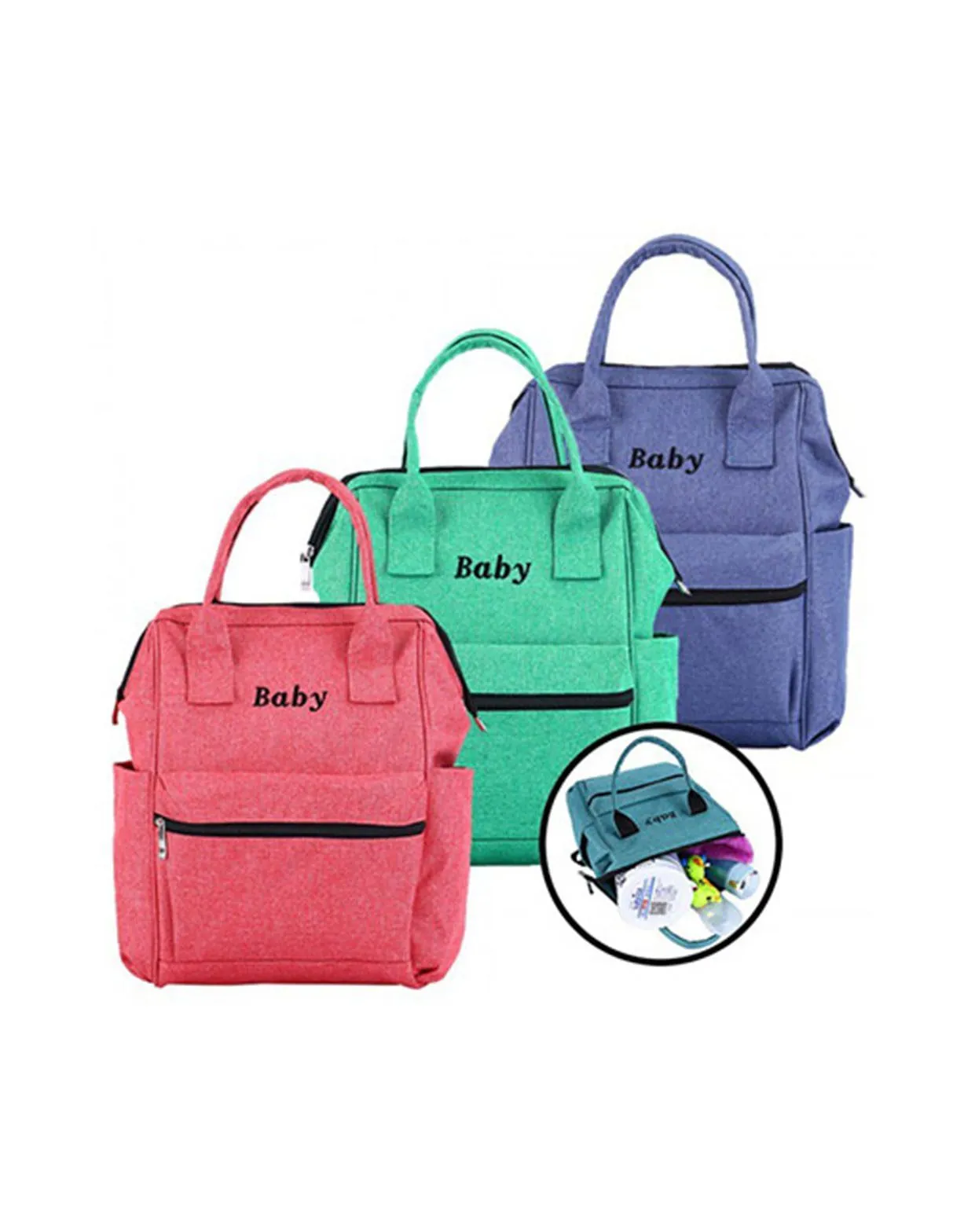 Pink Mommy Baby Backpack