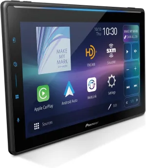 Pioneer DMH-WT6000NEX 10.1" Multimedia Digital Media Receiver Single Din - Built in WiFi, Bluetooth, Wireless Apple CarPlay, Android Auto, HD Radio, Luminous Bar, Touchscreen, Rear Camera Inputs