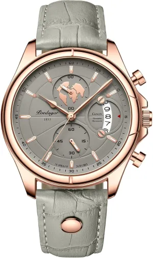 POEDAGAR Men Watch Fashion Chronograph Leather Quartz Watches Waterproof Luminous Luxury Casual Sport Men's Wristwatch
