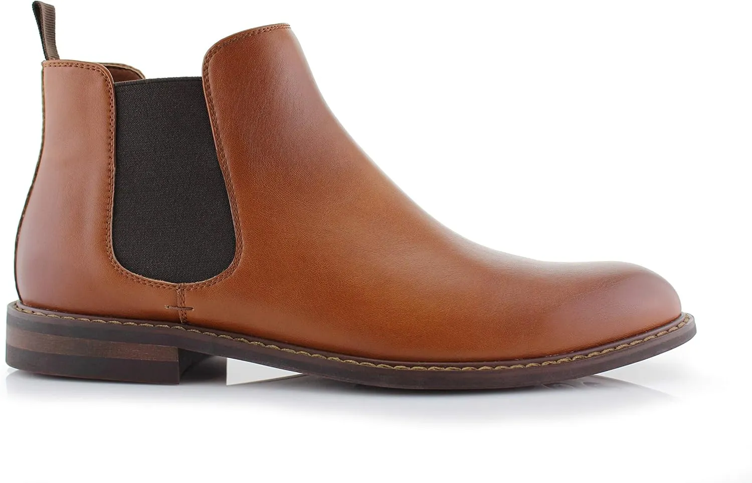 Polar Fox Barrett MPX806058 Memory Foam Classic Vegan Leather Chelsea Business Casual Chukka Boots