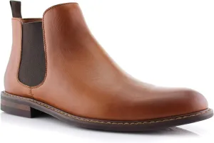 Polar Fox Barrett MPX806058 Memory Foam Classic Vegan Leather Chelsea Business Casual Chukka Boots