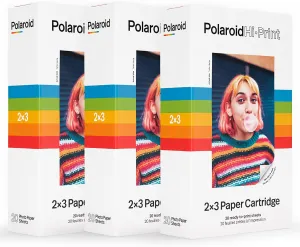 Polaroid Hi-Print Paper - Triple Pack of 2x3 Paper Cartridge (60 Sheets)