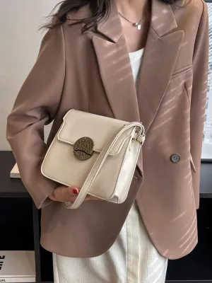 Popular small bags for women fashionable shoulder purses versatile simple retro crossbody small square handbags for women