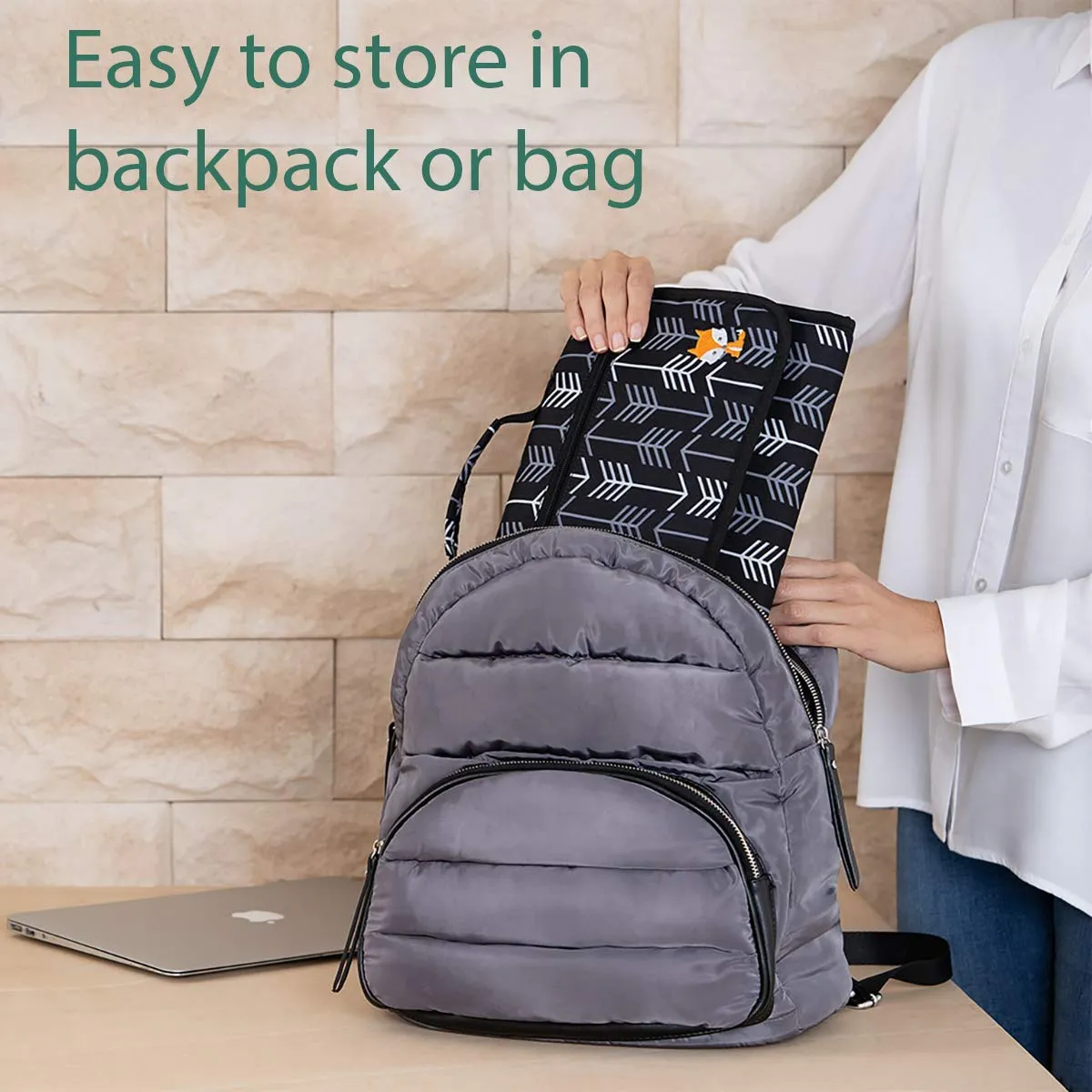 Portable Changing Pad - Waterproof Travel Baby Diaper Changing Pad, Mat Foldable, Wipes Pocket, Gifts