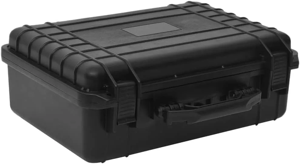 Portable Flight Case with Lockable Function and Soft Foam Insert, Heavy-Duty Shock and Water Protection, Black