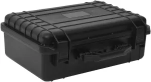 Portable Flight Case with Lockable Function and Soft Foam Insert, Heavy-Duty Shock and Water Protection, Black