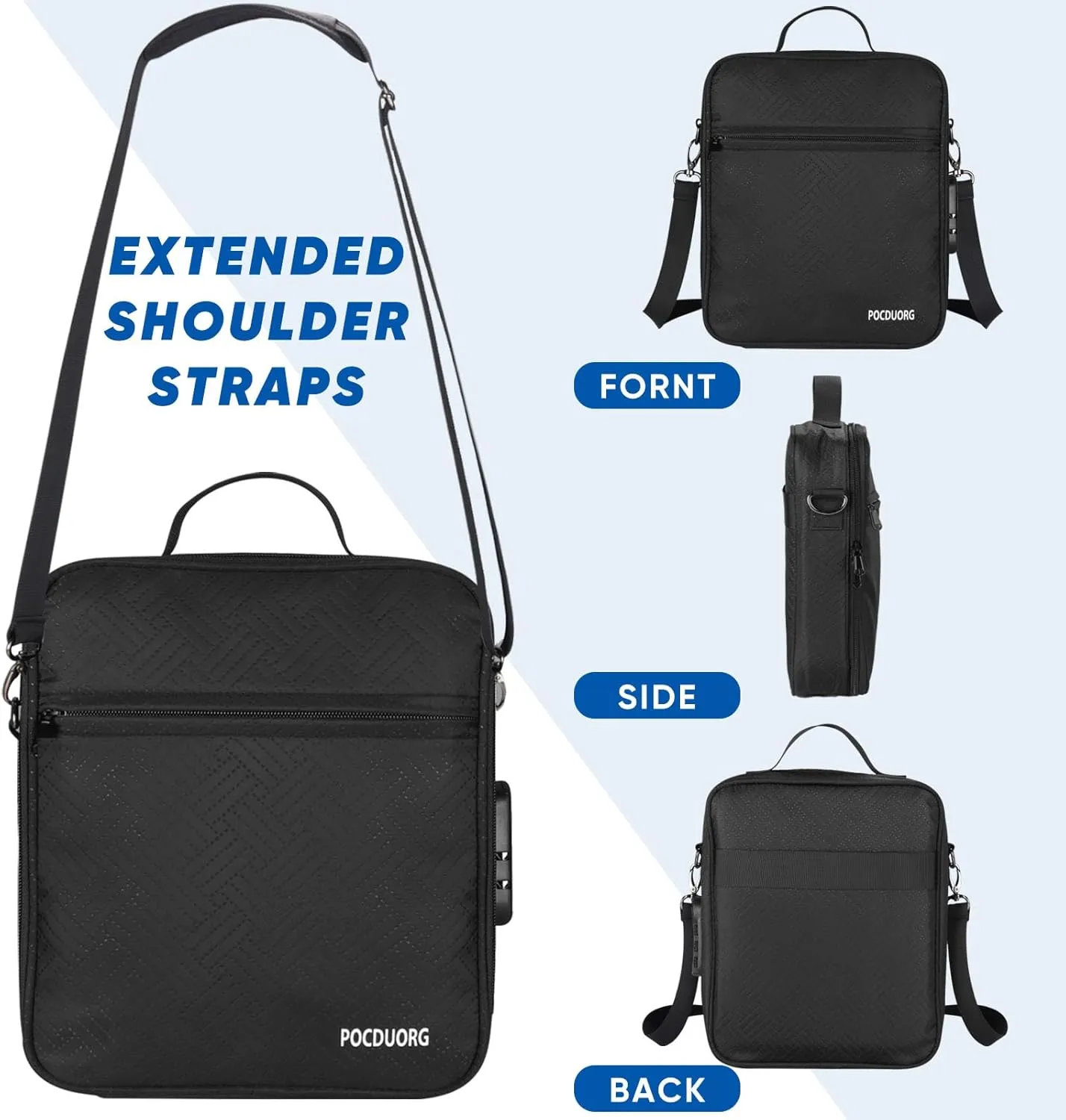 Portable Private Toy Organizer Carry Bag with Lock - Anti-Theft Travel Crossbody Bag, Ideal for Couples Travel & Dating