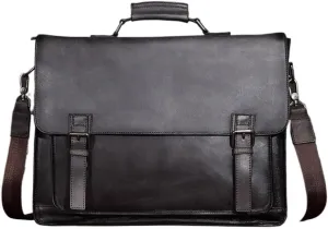 Postman Men's Bag Retro Briefcase Horizontal Business Bag Men's Laptop Bag Messenger Bag