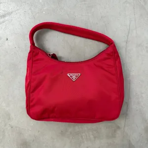 Prada Hobo Shoulder Bag Red