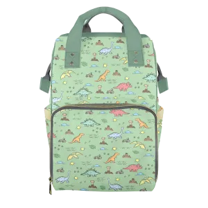 Prehistoric Playdate Customizable Diaper Bag