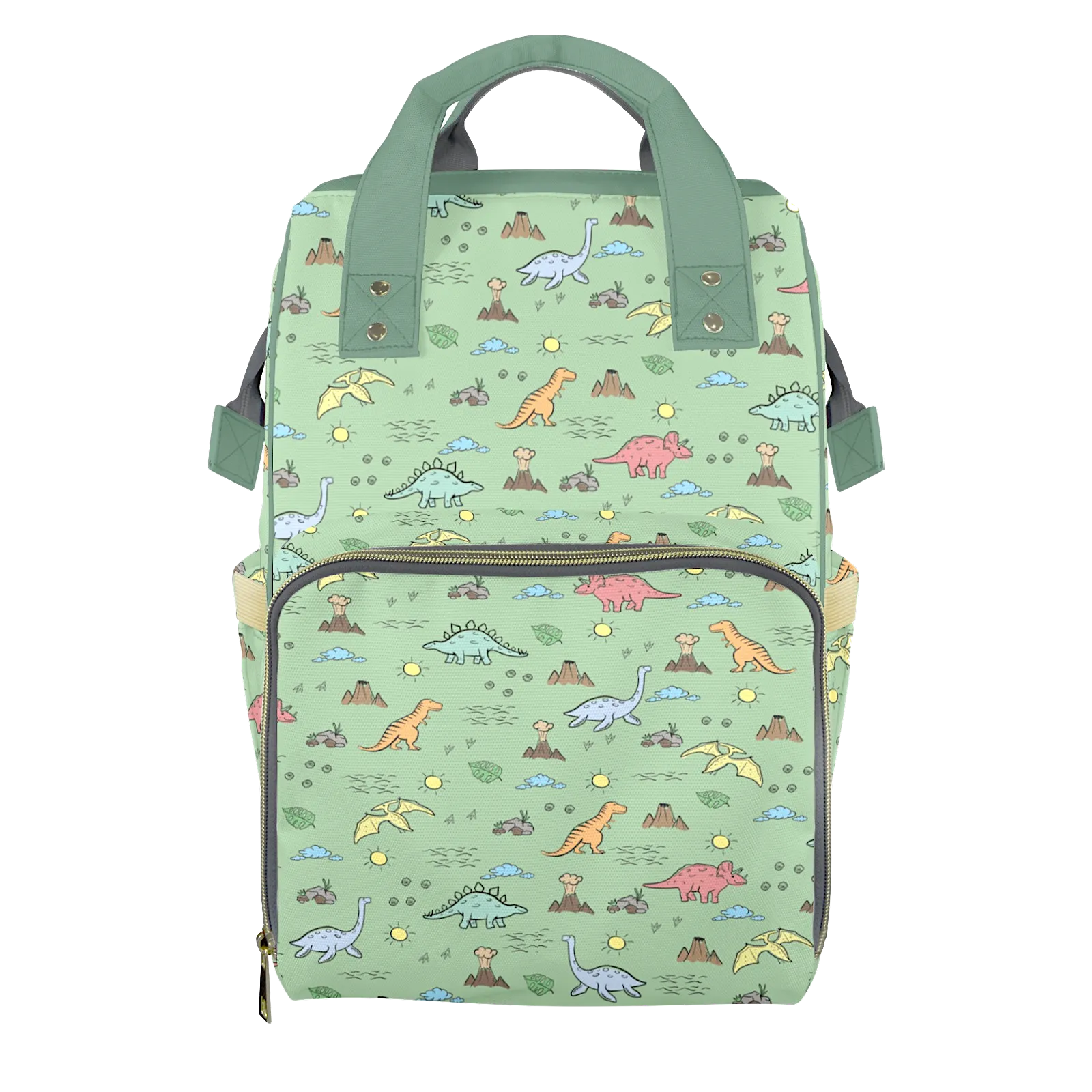 Prehistoric Playdate Customizable Diaper Bag