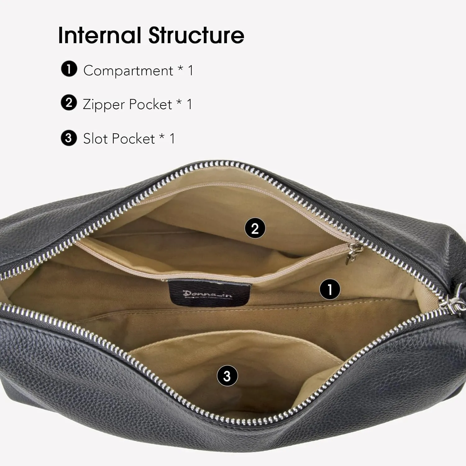 Premium Full-Grained Leather Crossbody Bags for Women, Slouchy Shoulder Bag with Adjustable Strap and Tote Handbag