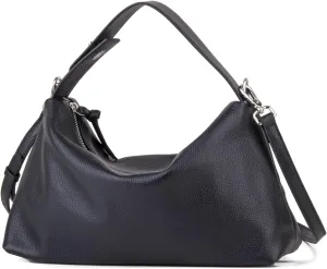 Premium Full-Grained Leather Crossbody Bags for Women, Slouchy Shoulder Bag with Adjustable Strap and Tote Handbag