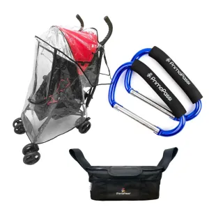 Primo Passi Stroller Handle Organizer | Baby Stroller Organizer   Stroller Hook   Stroller Rain Cover