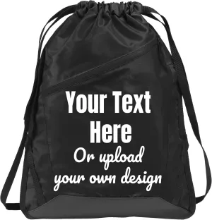 Promotional Items with Your Logo - Custom Backpack - Personalized Drawstring Cinch Bag, Ideal Promotional Items for Your Business, Customizable