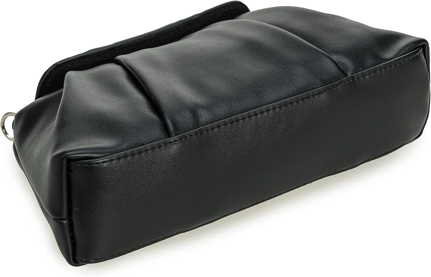 PU Clutch Handbag for Women Evening Bag Formal Dressy Purse with Pearl Strap