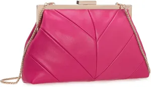 PU Clutch Purse for Women Dressy Evening Bag Formal Handbag for Wedding, Prom, Cocktail Party