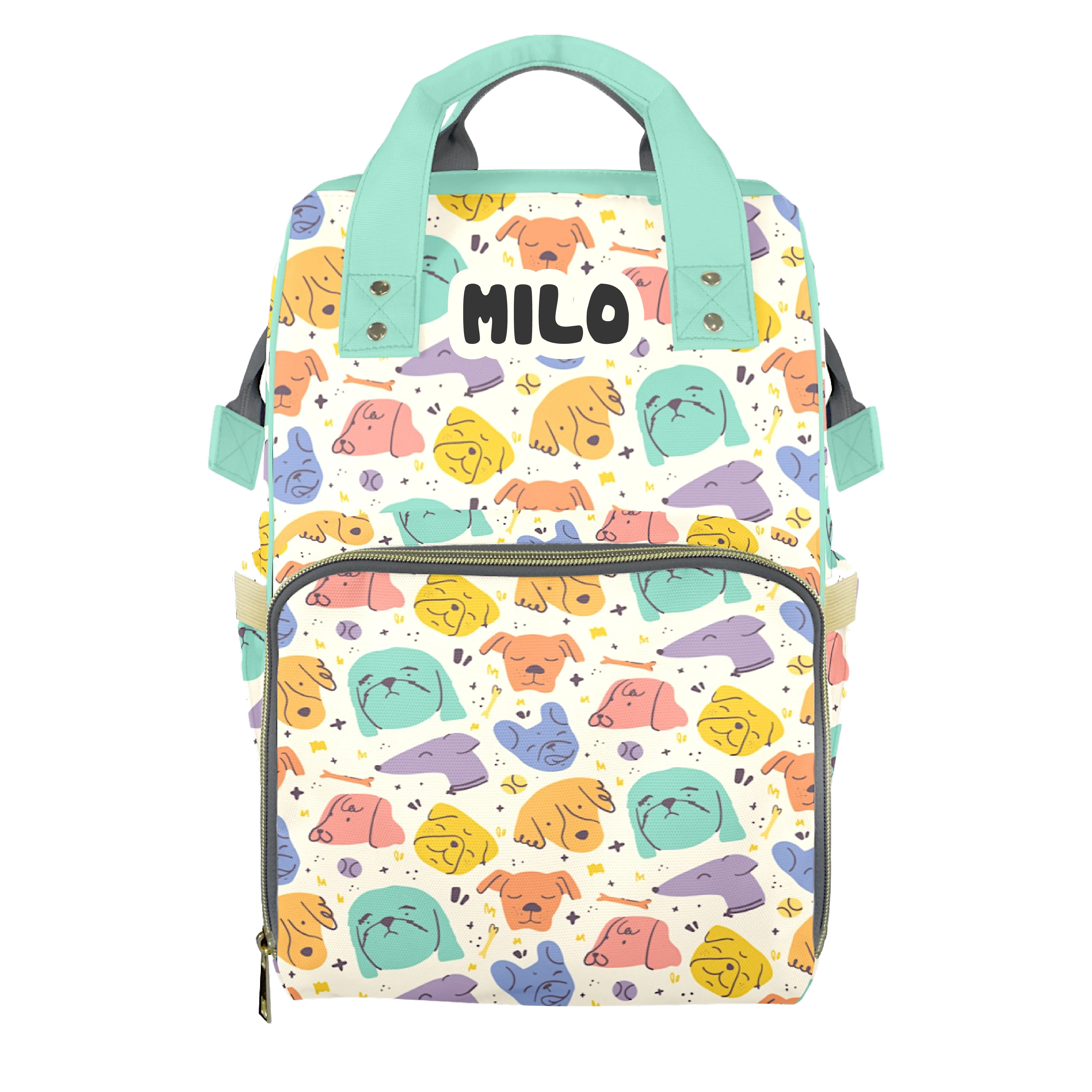 Puppy Party Customizable Diaper Bag