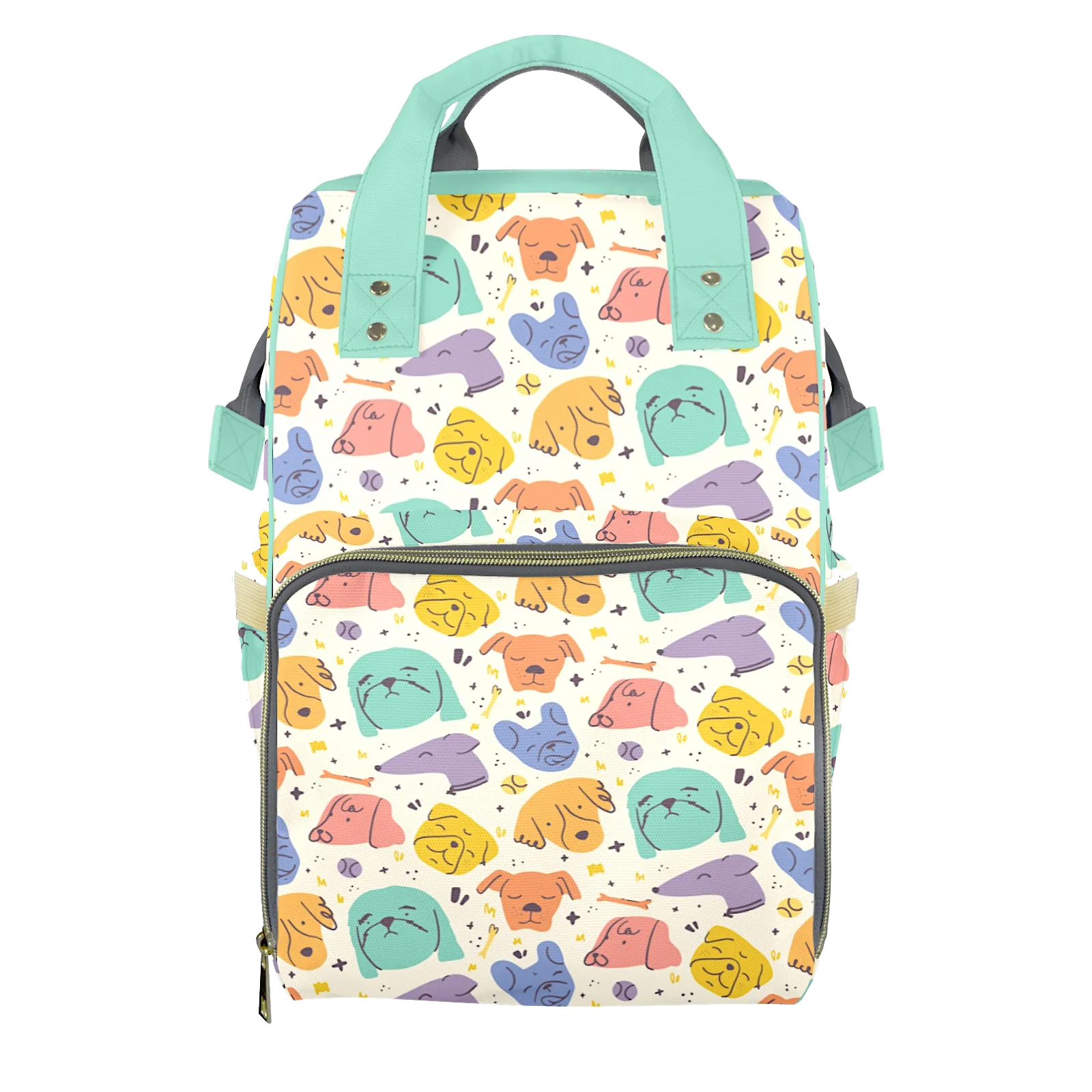 Puppy Party Customizable Diaper Bag