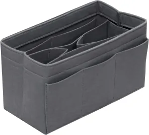 Purse Organizer Insert Felt Bag Organizer Handbag Organizer Insert Bag In Bag Organizer for Tote Purse Bag 14 Pockets Grey X-Large
