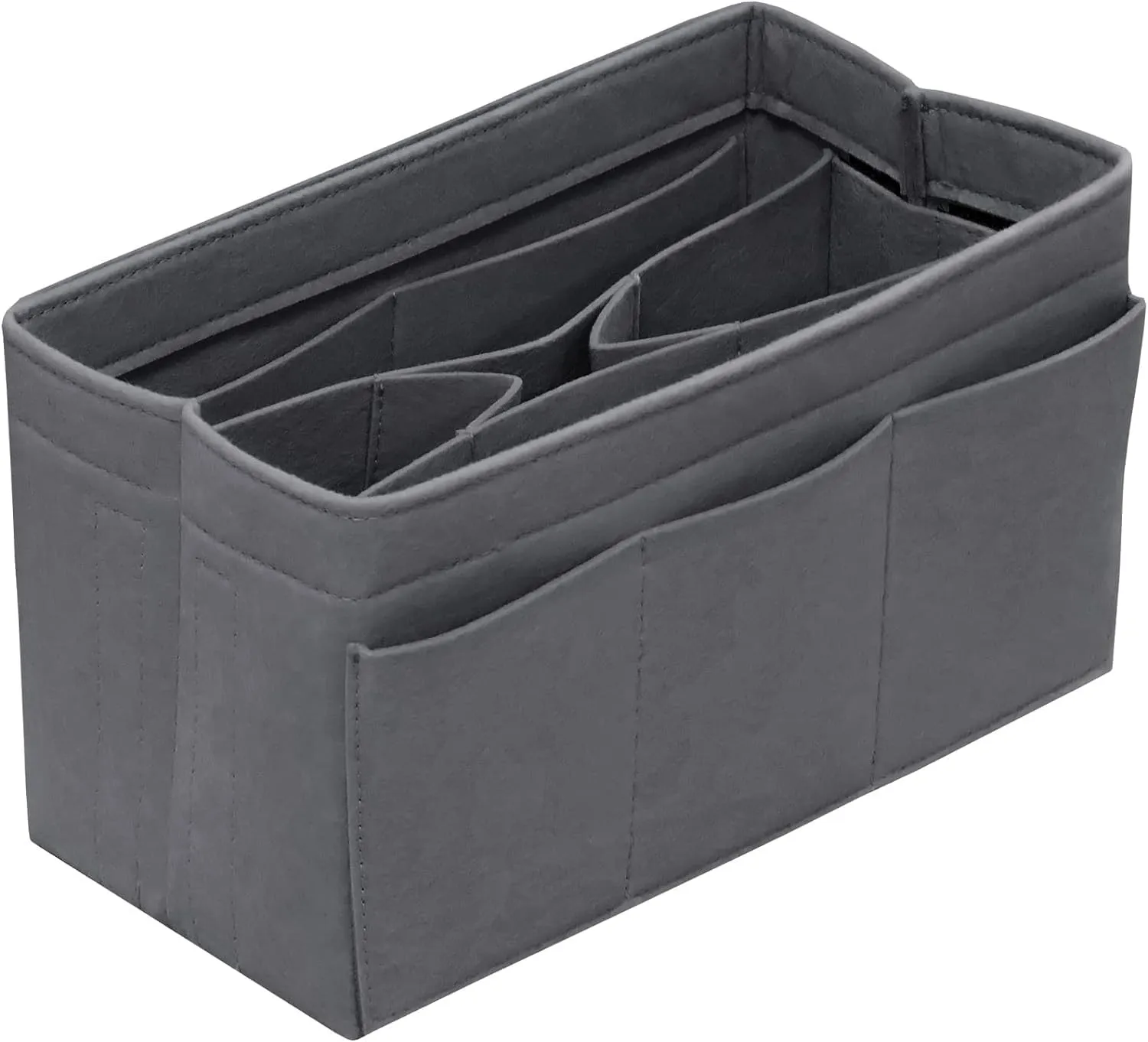 Purse Organizer Insert Felt Bag Organizer Handbag Organizer Insert Bag In Bag Organizer for Tote Purse Bag 14 Pockets Grey X-Large