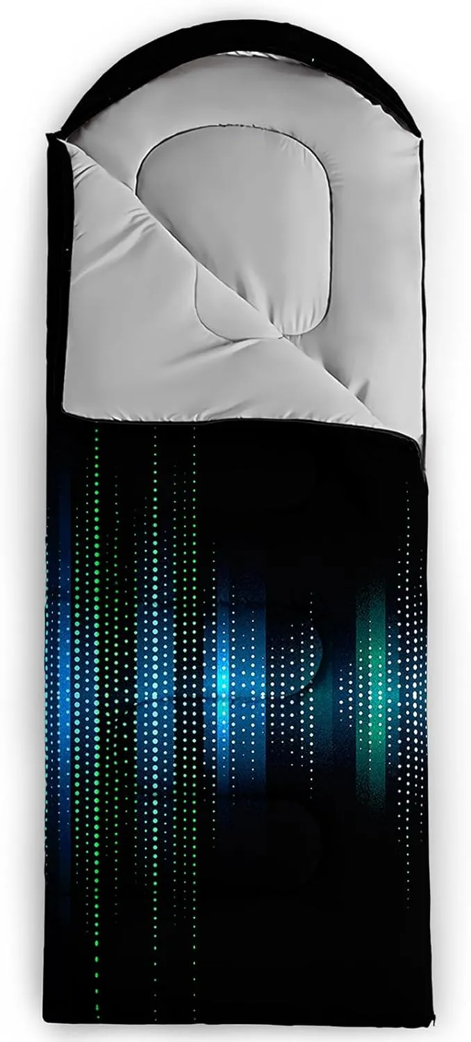 QOOMO Camping Sleeping Bags,3 Season Warm & Cool Weather,Lightweight,Waterproof Sleeping Bags for Adults & Kids,Traveling,and Outdoors,Camping Gear Equipment