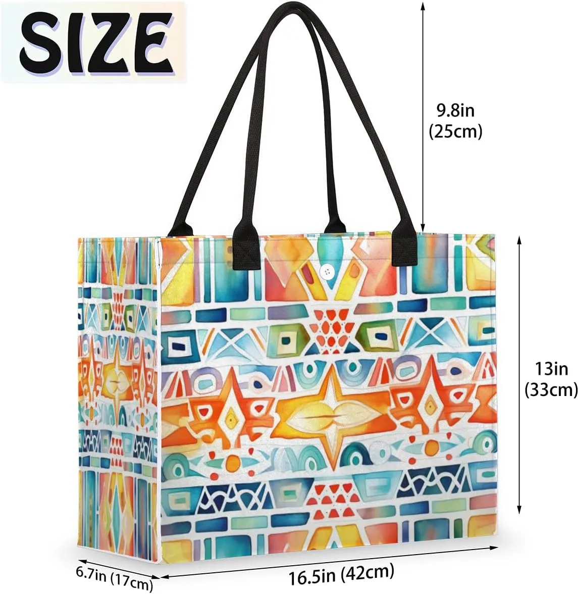 QsirBC Watermelon Fruits Texture Tote Bag for Women Shoulder Bags with Pockets Handbags Purses Large Totes