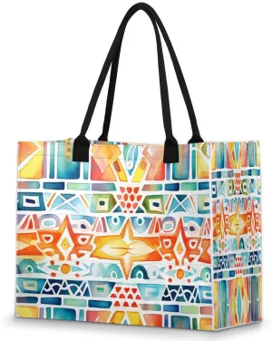 QsirBC Watermelon Fruits Texture Tote Bag for Women Shoulder Bags with Pockets Handbags Purses Large Totes