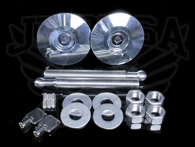 Quik-Latch 2.5" Low Profile Lockable Push Button Hood Pins