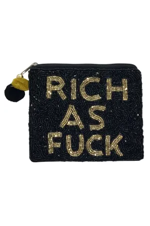 "Rich as F*" Coin Purse