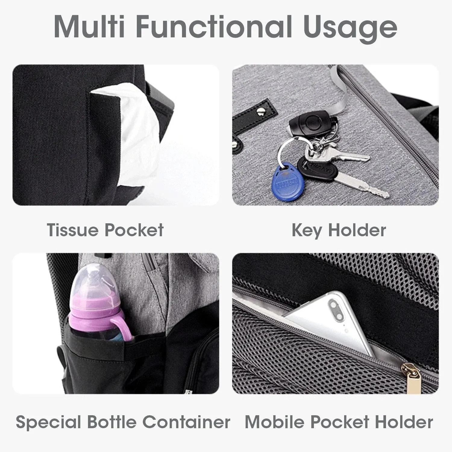 R For Rabbit Baby Diaper Bag - Caramello Smart