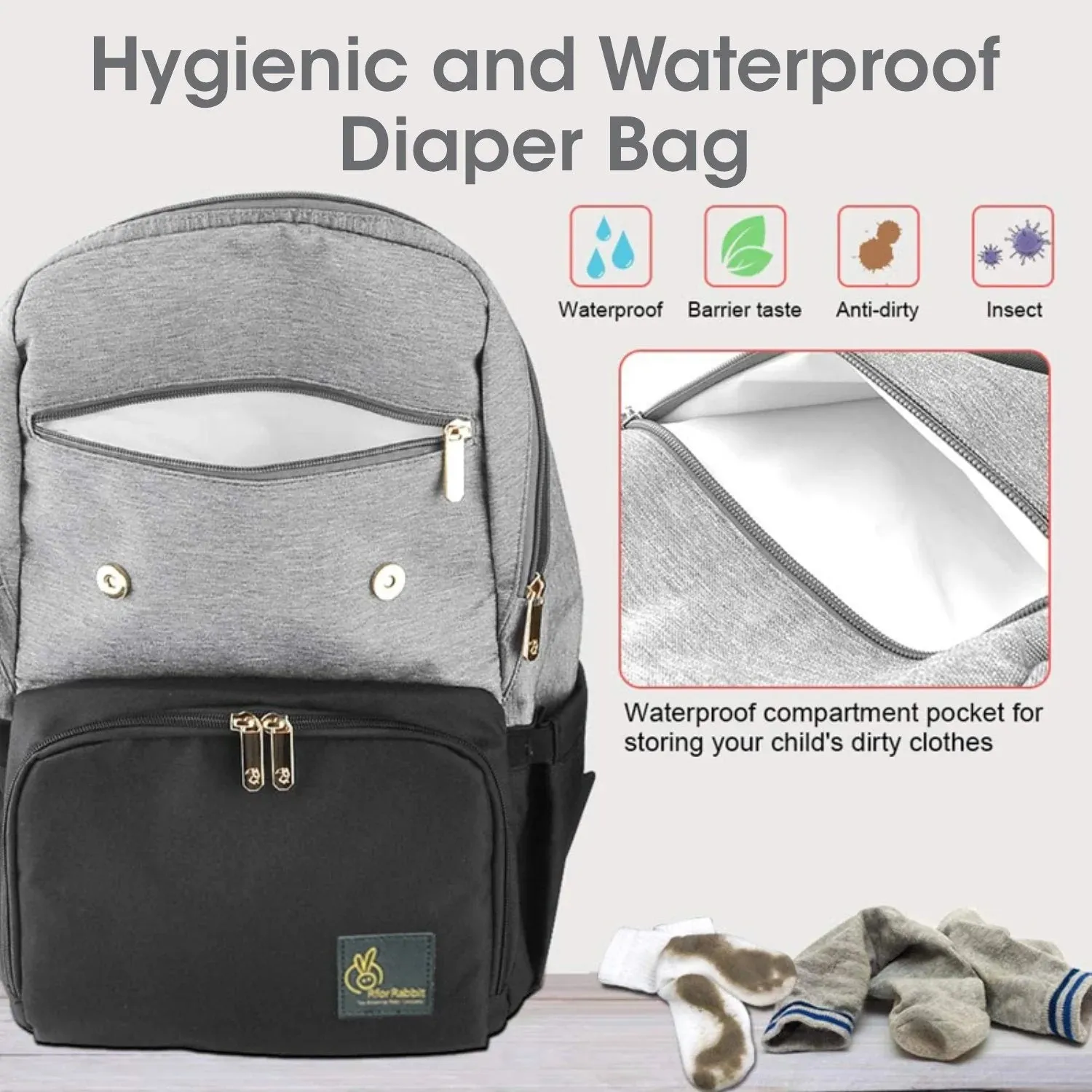 R For Rabbit Baby Diaper Bag - Caramello Smart