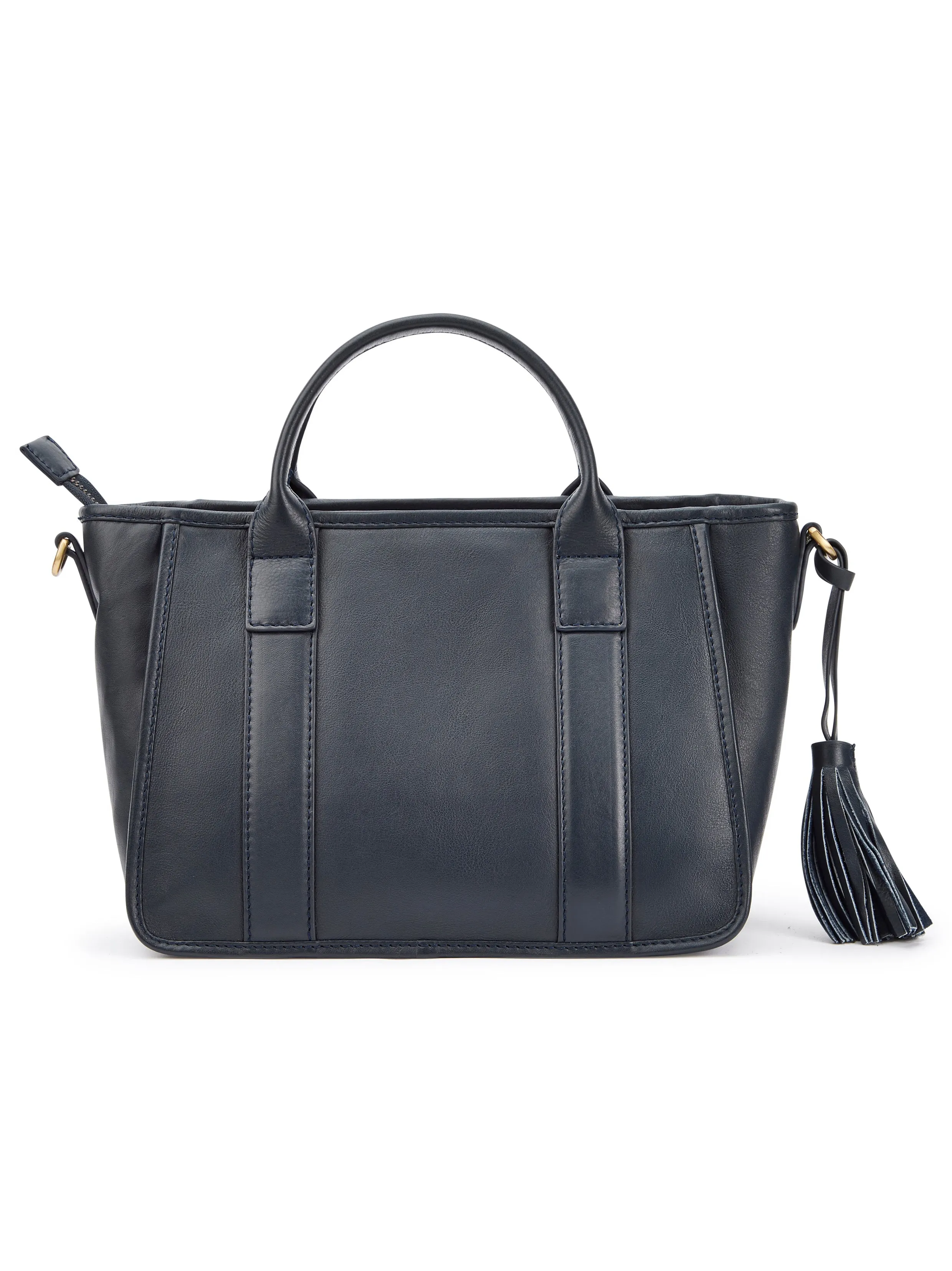 Ramelton Medium Size Leather Handbag - Navy