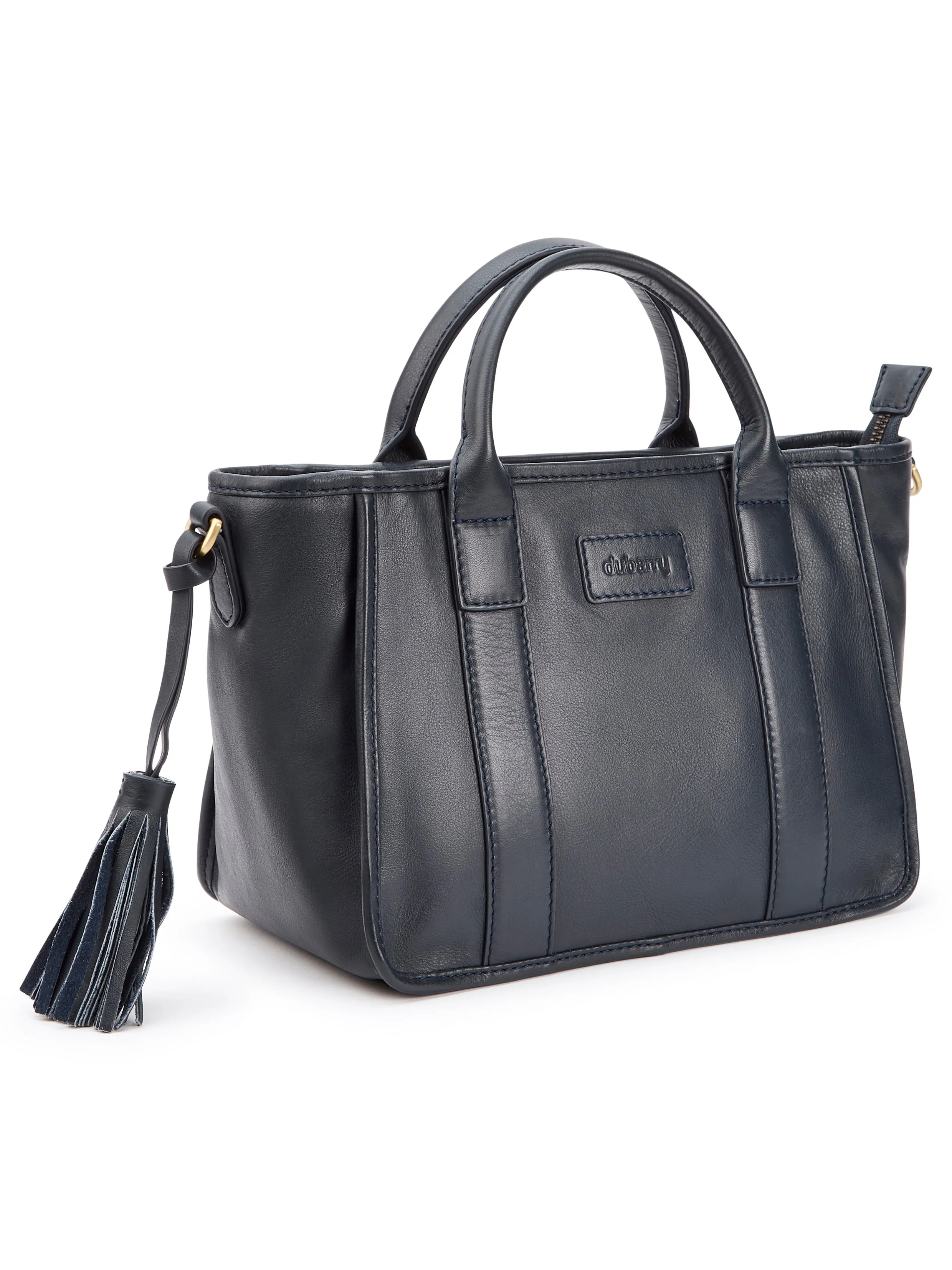 Ramelton Medium Size Leather Handbag - Navy