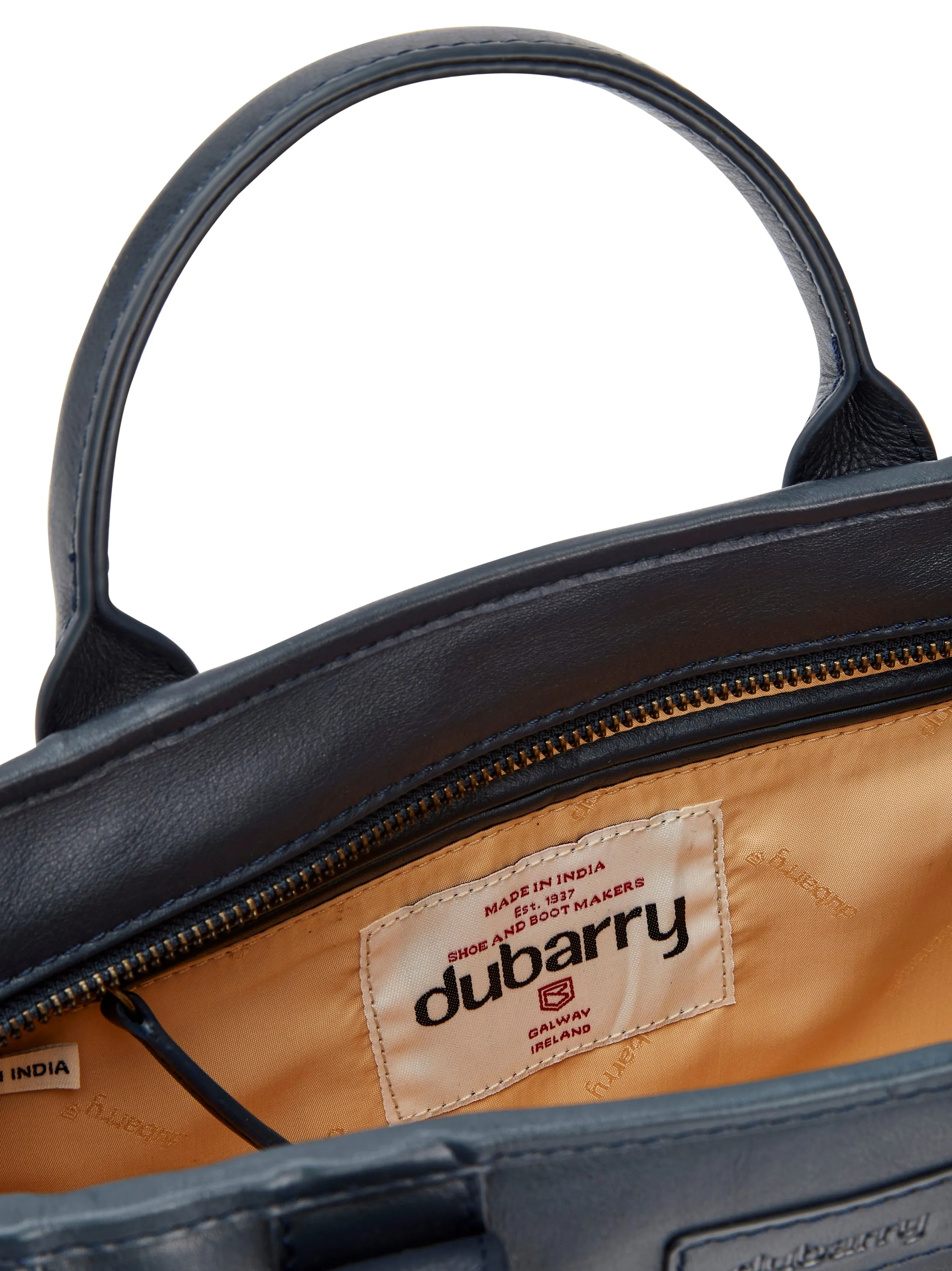 Ramelton Medium Size Leather Handbag - Navy