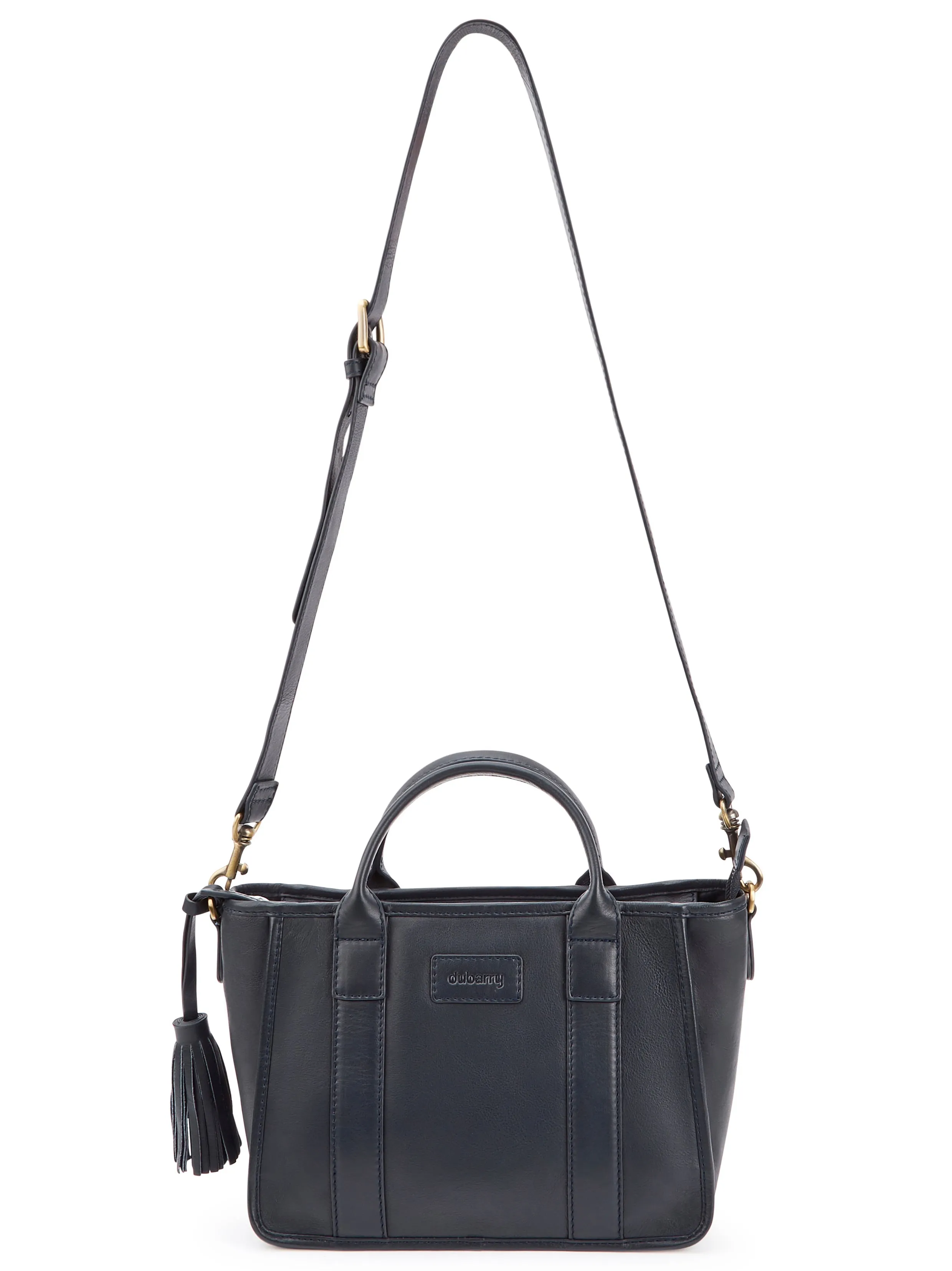 Ramelton Medium Size Leather Handbag - Navy
