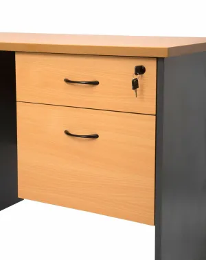 Rapid Melamine Fixed Under Desk Pedestal