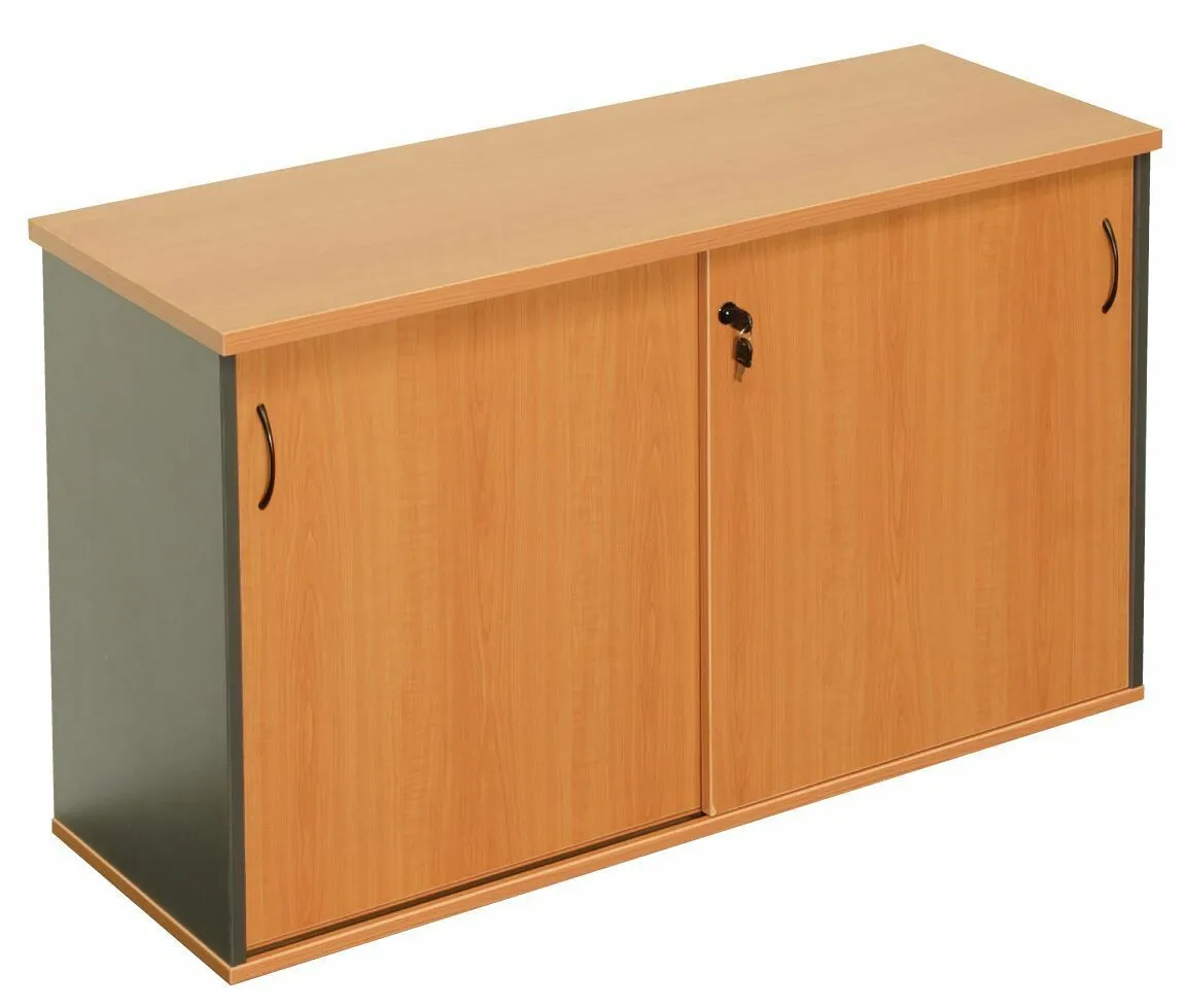 Rapid Worker Melamine Sliding Door Credenza