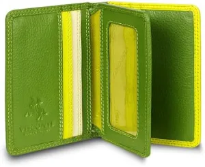 RB 64 Multi Colored Soft Leather Card/Business Card Holder/Wallet (Lime)