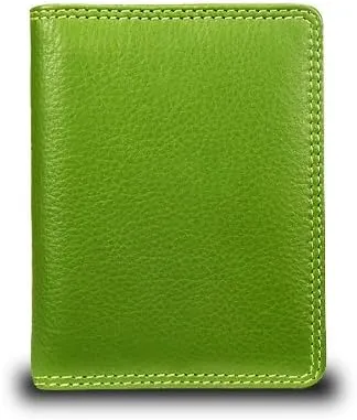 RB 64 Multi Colored Soft Leather Card/Business Card Holder/Wallet (Lime)
