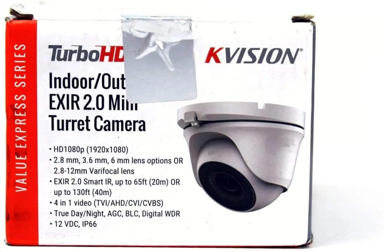Real HD ECT-T12F2 1080P 2MP 2.8mm Wide Angle TVI IR Turret Dome Camera Outdoor Compatible with Hik Vision DVR