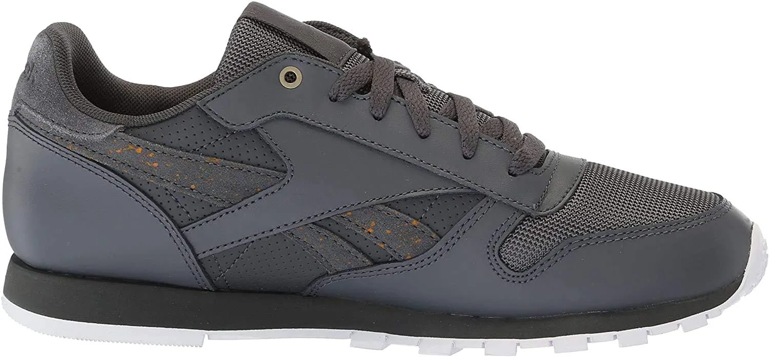 Reebok Kid's Classic Leather Footwear, MC-Marble/Stealth/White, 4.5 Infant