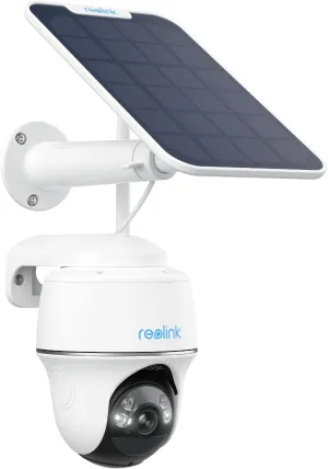 REOLINK Security Camera Wireless Outdoor, Pan Tilt Solar Powered, 5MP 2K  Color Night Vision, 2.4/5GHz WiFi, Works with Smart Home for Surveillance, Home Hub Compatible, Argus PT   Solar Panel